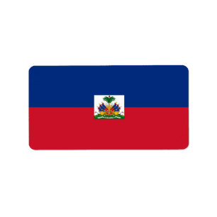 Etiqueta Bandera de Haití