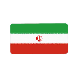 Etiqueta Bandera de Irán