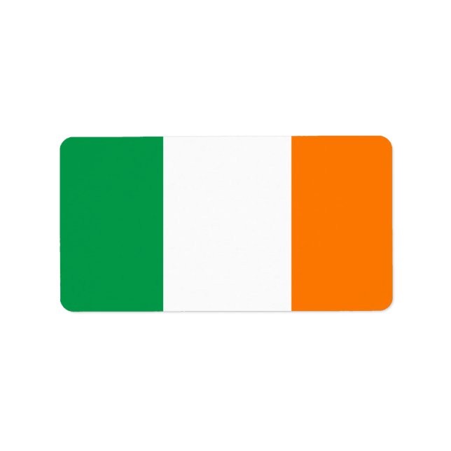 Etiqueta Bandera de Irlanda (Frente)
