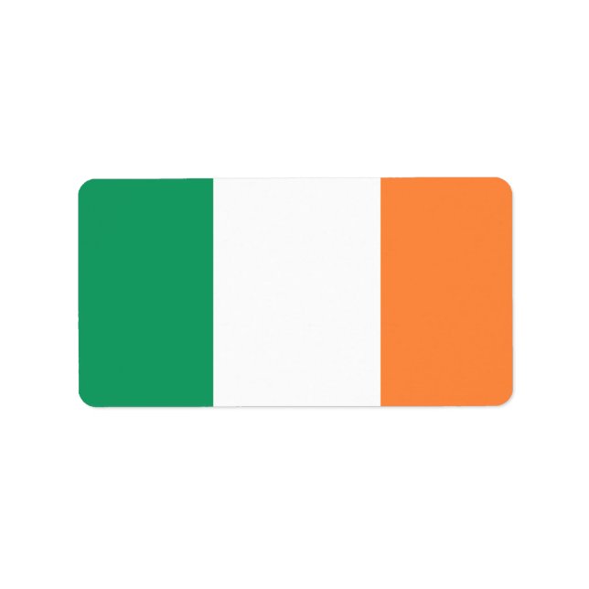 Etiqueta Bandera de Irlanda (Frente)