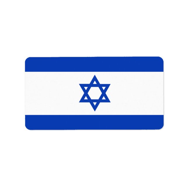 Etiqueta Bandera de Israel (Frente)