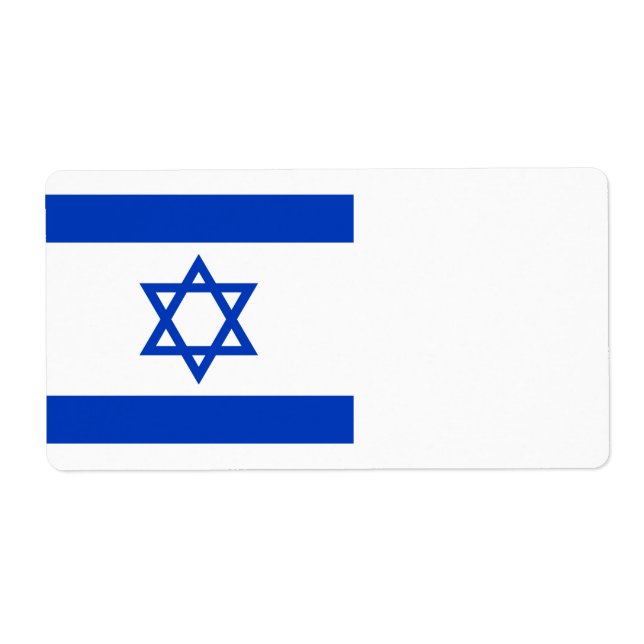 Etiqueta Bandera de Israel (Frente)