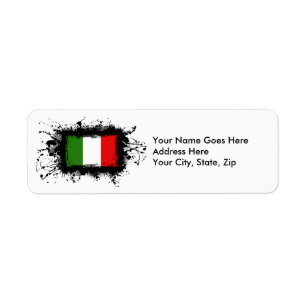 Etiqueta Bandera de Italia