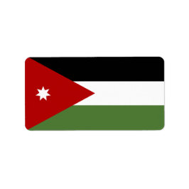Etiqueta Bandera de Jordania