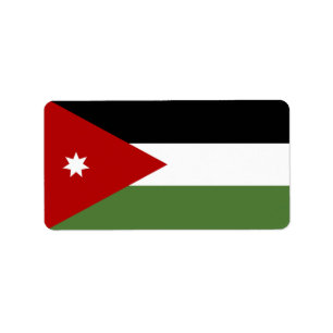 Etiqueta Bandera de Jordania