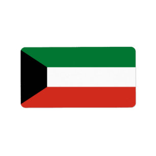 Etiqueta Bandera de Kuwait