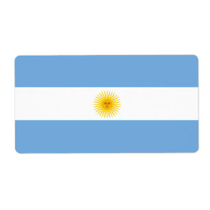 Etiqueta Bandera de la Argentina