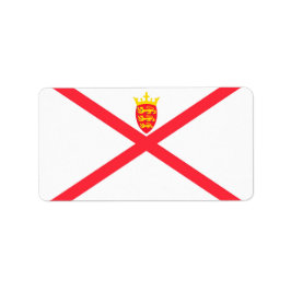 Etiqueta Bandera de la Isla de Jersey