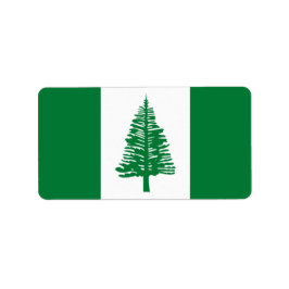 Etiqueta Bandera de la isla Norfolk