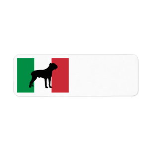 Etiqueta bandera de la silueta de corso de caña de azúcar I