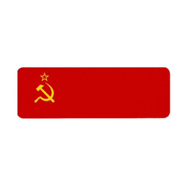 Etiqueta bandera de la URSS (Frente)
