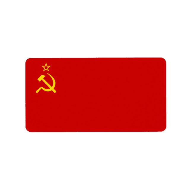Etiqueta bandera de la URSS (Frente)