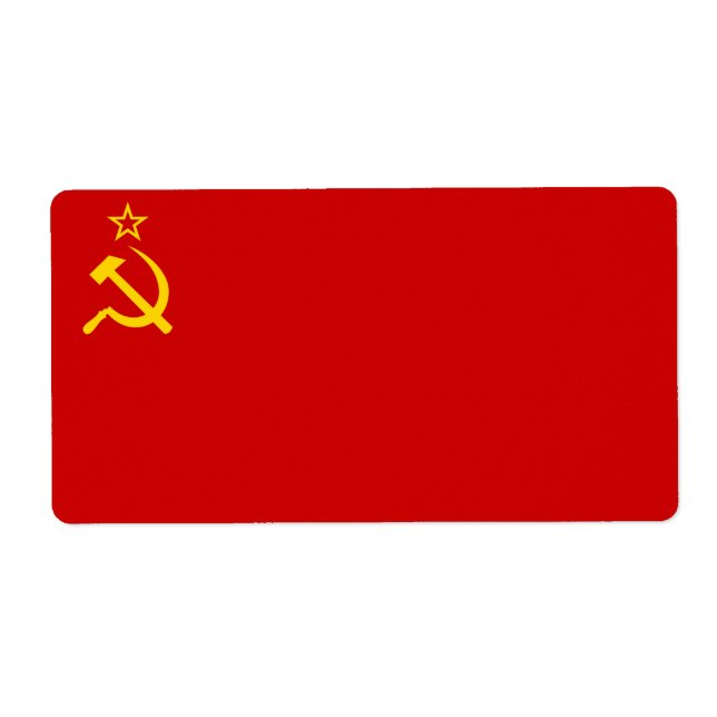 Etiqueta bandera de la URSS (Frente)