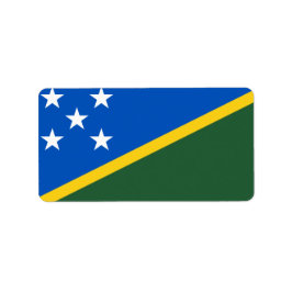 Etiqueta Bandera de las Islas Salomón