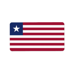 Etiqueta Bandera de Liberia