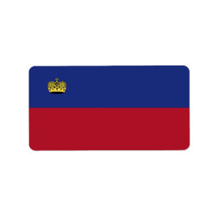 Etiqueta Bandera de Liechtenstein