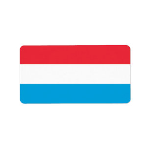 Etiqueta Bandera de Luxemburgo