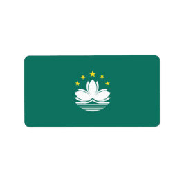 Etiqueta Bandera de Macao