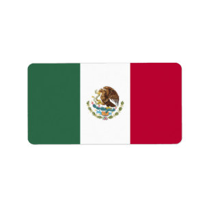 Etiqueta Bandera de México