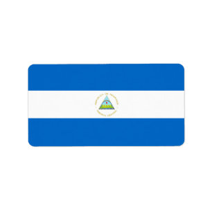 Etiqueta Bandera de Nicaragua
