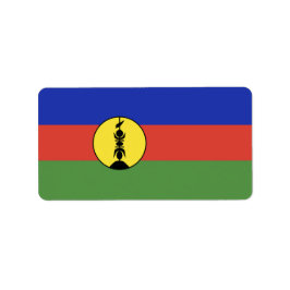Etiqueta Bandera de Nueva Caledonia