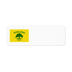 Etiqueta Bandera de Oakland, California