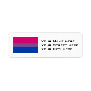 Etiqueta Bandera de orgullo bisexual