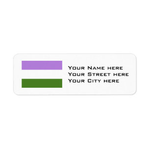 Etiqueta Bandera de orgullo Genderqueer