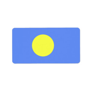 Etiqueta bandera de Palaos