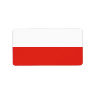Etiqueta Bandera de Polonia