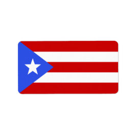Etiqueta Bandera de Puerto Rico