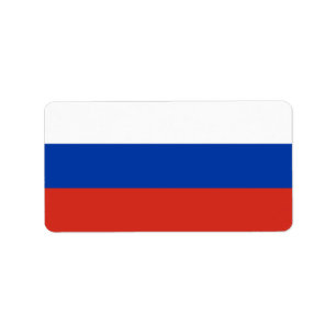 Etiqueta Bandera de Rusia