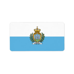 Etiqueta Bandera de San Marino