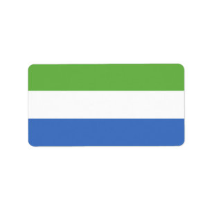 Etiqueta Bandera de Sierra Leona