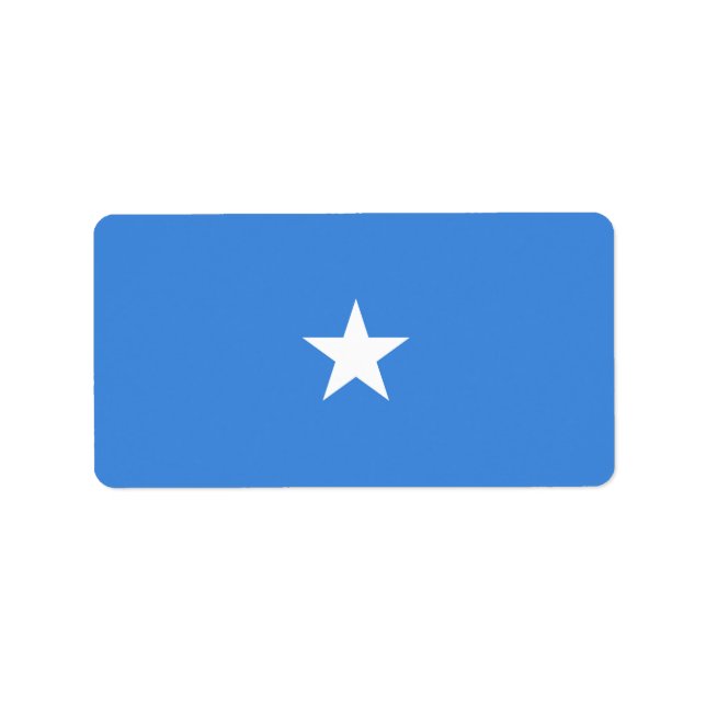 Etiqueta Bandera de Somalia (Frente)