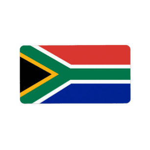 Etiqueta Bandera de Sudáfrica