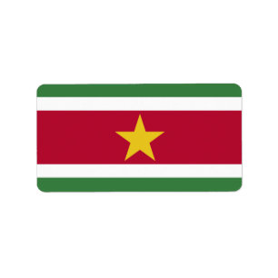 Etiqueta Bandera de Surinam