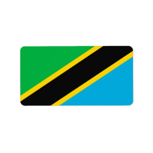 Etiqueta Bandera de Tanzania