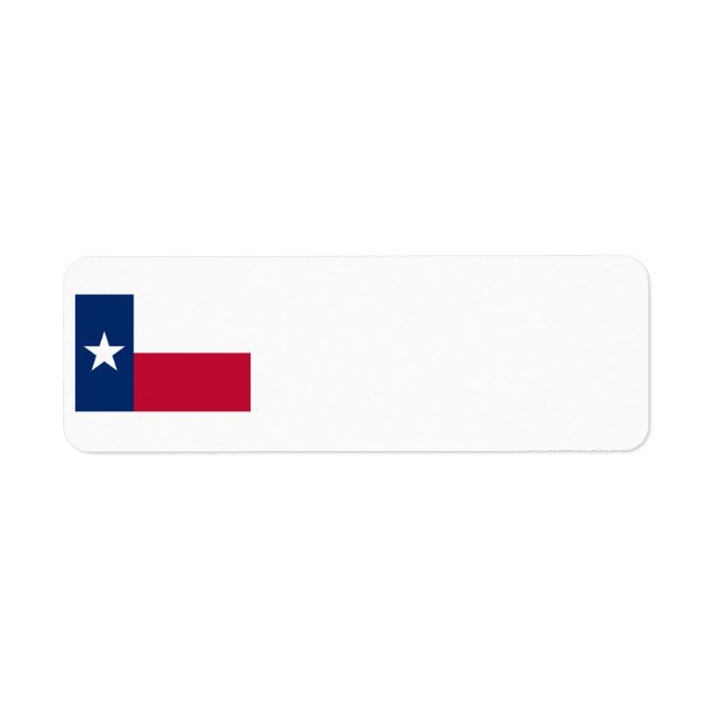 Etiqueta Bandera de Texas (Frente)