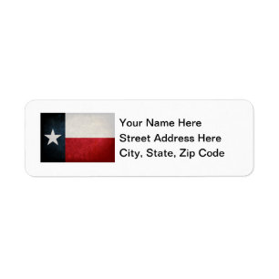 Etiqueta Bandera de Texas; Texan;