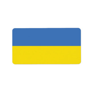 Etiqueta Bandera de Ucrania, ucraniano Слава Україні Slava 