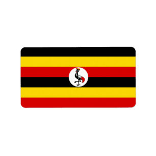 Etiqueta Bandera de Uganda