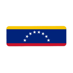 Etiqueta bandera de Venezuela