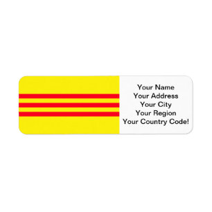 Etiqueta Bandera de Vietnam del sur