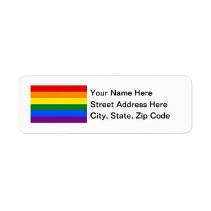 Etiqueta Bandera del arco iris de LGBT