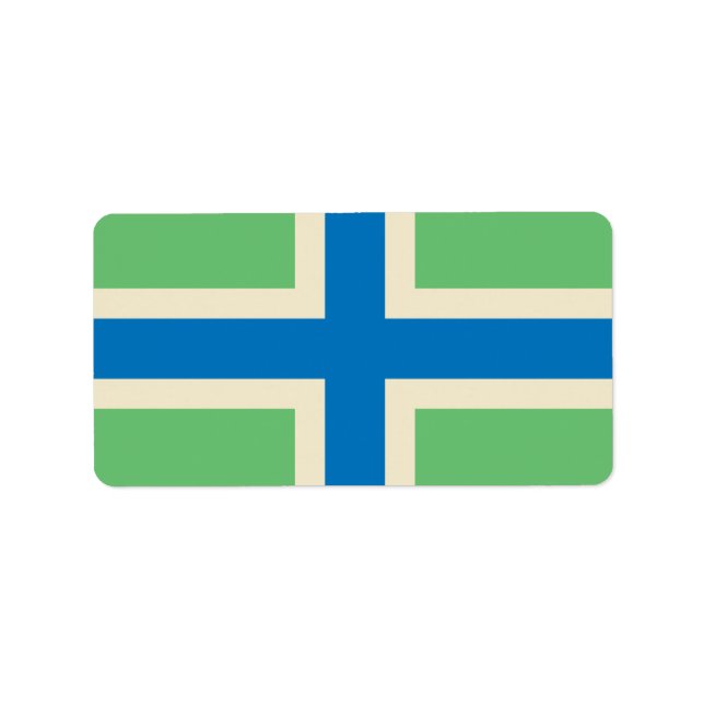 Etiqueta Bandera del condado de Gloucestershire, Inglaterra (Frente)