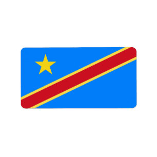 Etiqueta Bandera del Congo