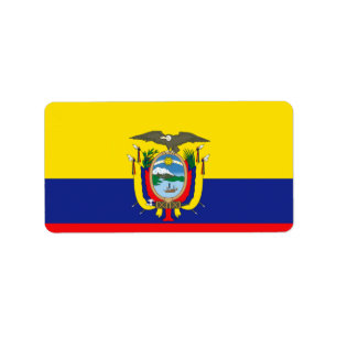 Etiqueta Bandera del Ecuadorian