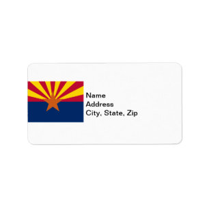 Etiqueta Bandera del estado de Arizona