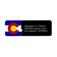 Bandera del Estado de Colorado Personalizada